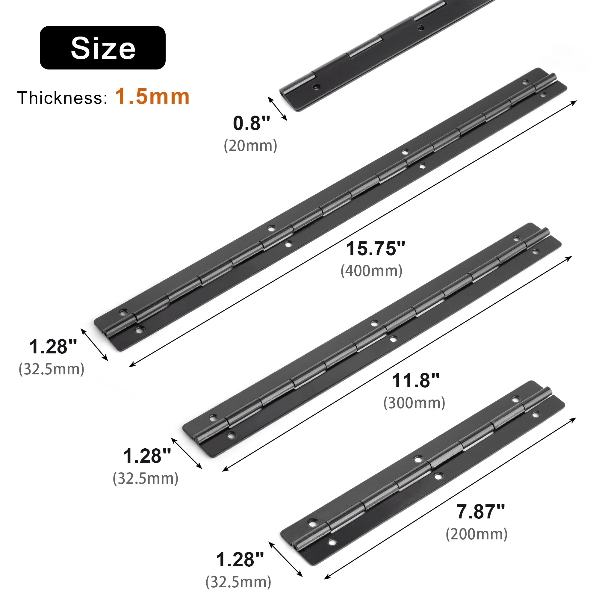 8 12 16 Inch Long Hinge